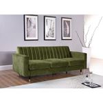 Lola Olive Green Velvet Tufted Sofa Lola_Sofa_Olive Green by Meridian Furniture 2