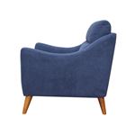 Gano Navy Blue Fabric Sloped Arm Chair 509516-4