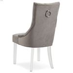 Cavalli Grey Velvet Tufted Dining Chair 403-106G-2