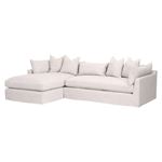 Haven Bisque Liene 110 inch Lounge Slipcover Secti