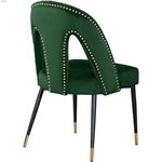 Akoya Green Upholstered Velvet Dining Chair - Se-4