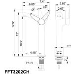 Vanity Faucet FFT3202CH-2