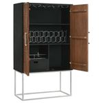 Borman 2 Door Bar Cabinet Wine Storage 950318 4