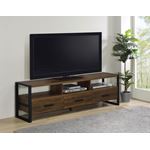 James Dark Pine 71 inch 3 Drawer TV Stand 70428-2