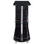 Coaster Adolfo Black Gloss Home Bar Table 101063 2