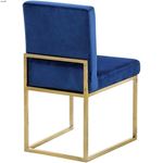 Giselle Navy Upholstered Velvet Dining Chair - G-2