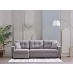 Bellona Mocca Sleeper Sectional Dupont Grey 2