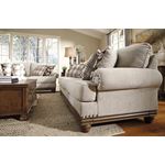 Harleson Wheat Linen and Wood Trim Oversized Ch-4