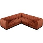 Quinn 101 inch 5pc Cognac Chenille Fabric Secti-2