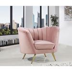 Margo Pink Velvet Chair Margo_Chair_Pink by Meridian Furniture 2