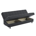 Sasta Black Convertible Sofa Bed with Storage-2