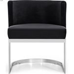 Gianna Black Upholstered Velvet Dining Chair - C-4