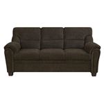 Clemintine Brown Chenille Fabric Sofa With Nailh-2