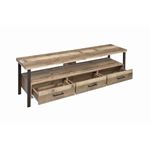Weathered Pine 71 inch 3 Drawer TV Stand 721891-2
