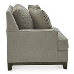 Kaywood Granite Fabric Loveseat with Wood Trim-4