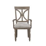 Cardano Driftwood Light Brown Dining Arm Chair