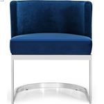Gianna Navy Upholstered Velvet Dining Chair - Ch-4