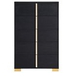 Marceline Black 5 Drawer Chest 222835-2