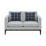 Apperson Light Grey Fabric Loveseat 508682 by Coaster Front