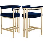 Marcello Navy Velvet Counter Stool-2