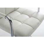 T-1177- White Eco-Leather Contemporary Barstool- 2