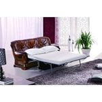 Oakman Classic Brown Leatherette Sofa By ESF Furniture 2