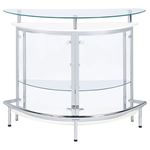 Coaster Amarillo White Glass Bar Cabinet 101066 3