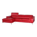 A973b Premium Red Leather Sectional 1