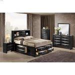 Linda Black King Captain Storage Bed-3