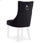 Cavalli Black Velvet Tufted Dining Chair 403-106-2