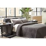 Morelos Grey Leather Queen Sofa Sleeper 3450339-2