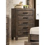 Woodmont Rustic Golden Brown 5 Drawer Chest 2226-2