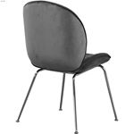 Paris Grey Upholstered Velvet Dining Chair - Chr-2