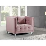 Mariel Pink Velvet Tufted Chair Mariel_Chair_Pink by Meridian Furniture 2