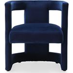 Blair Navy Velvet Upholstered Accent Chair -4