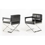 Kubrick Black Bonded Leather Accent Chair - 2