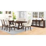 Brockway Cove Antique Java Trestle Dining Table 110311 by Coaster in Set