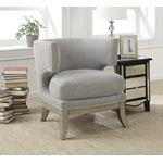 Dominic Grey Barrel Back Weathered Accent Chair-2