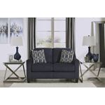 Creeal Heights Ink Blue Fabric Loveseat 80202-2