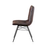 Brown Leatherette Tufted Dining Chair 107853 -4