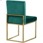 Giselle Green Upholstered Velvet Dining Chair -2