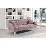 Roxy Pink Velvet Tufted Sofa Roxy_Sofa_Pink by Meridian Furniture 2