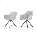 Synergy Modern Grey Fabric Dining Chair-2
