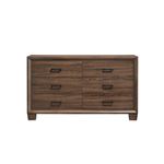 Brandon Warm Brown 6 Drawer Dresser 205323-3