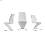 Boulevard White Eco Leather Dining Chair by Casa-2