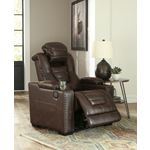 Owner's Box Thyme Leather Power Recliner-4
