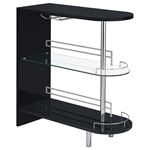 Adolfo Black Gloss 2 Tier Home Bar Table 101063