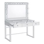 Umbridge White Vanity Set with Lighting Mirror-2