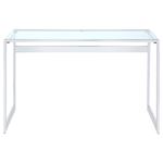 Hartford 47 inch Modern Glass Top Writing Desk-2