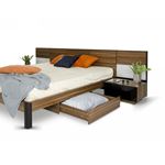 Modrest Rondo Modern Walnut Bed storage